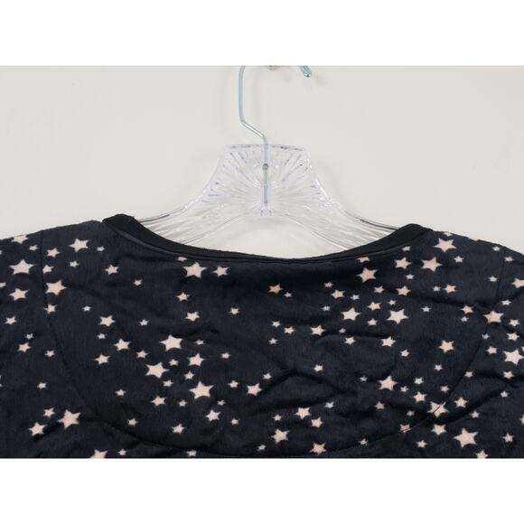 (Ju) Kate Spade Womens Pajama Top Sweater Size M Ultra Soft Fuzzy Cozy Star Slit - Picture 6 of 6